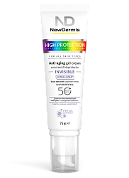 HIGH PROTECTION INVISIBLE anti-aging gel-cream SPF 50+ PPD 24 — Дневной омолаживающий гель-к