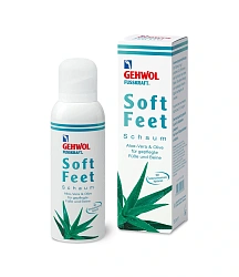Пенка "Алоэ вера и масло оливы" с гиалуроновой кислотой для ног GEHWOL Fusskraft Soft Feet Foam 125 мл